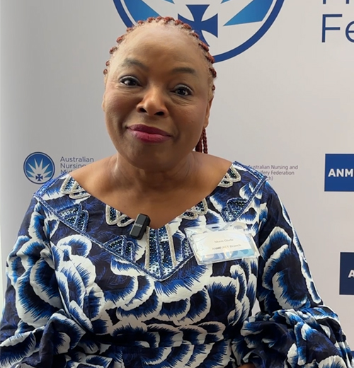 “I work in adult mental health crisis response, supporting people at their most vulnerable. In moments of crisis, you hold hope — walking alongside someone and reminding them they’re not alone. Being part of the union gives nurses a voice, and I use mine, because it’s a space that supports us to speak up and be heard.”
